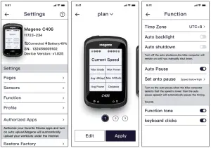 Magene C406 Smart GPS Bike Computer - figure 9