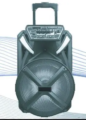 naxa NDS-1536 Portable Bluetooth Party Speaker with Disco Light