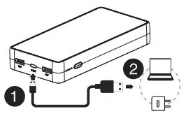 Insignia 20,000mAh Portable Battery CHARGING YOUR PORTABLE