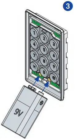 LEHMANN (M410 TA03 Keypad lock - EMERGENCY POWER SUPPLY 1