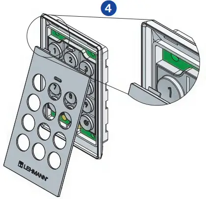 LEHMANN (M410 TA03 Keypad lock - EMERGENCY POWER SUPPLY 2