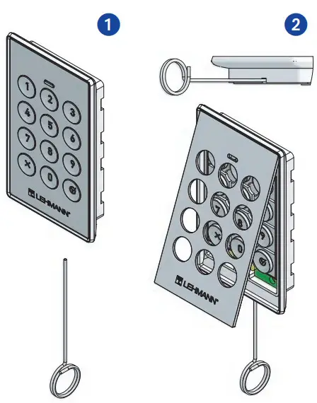 LEHMANN (M410 TA03 Keypad lock - EMERGENCY POWER SUPPLY