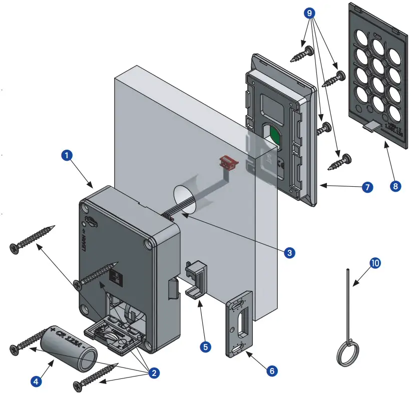 LEHMANN (M410 TA03 Keypad lock - PACKAGE CONTENTS
