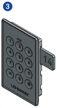 LEHMANN (M410 TA03 Keypad lock - clip 3