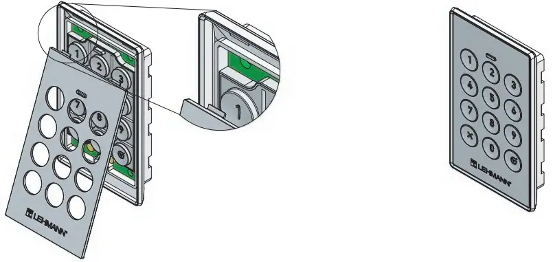 LEHMANN (M410 TA03 Keypad lock - cover