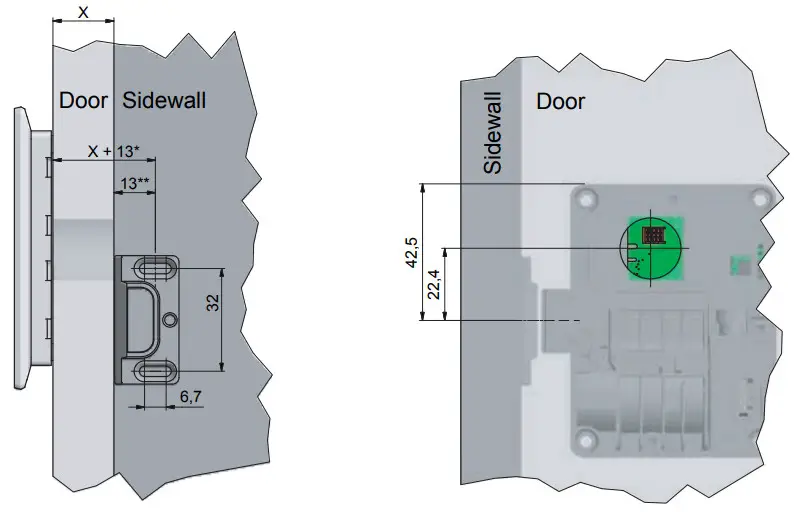 LEHMANN (M410 TA03 Keypad lock - striker plate 4005