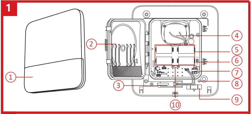 HIKVISION DS-PS1-E-WA Wireless External Sounder - Appearance