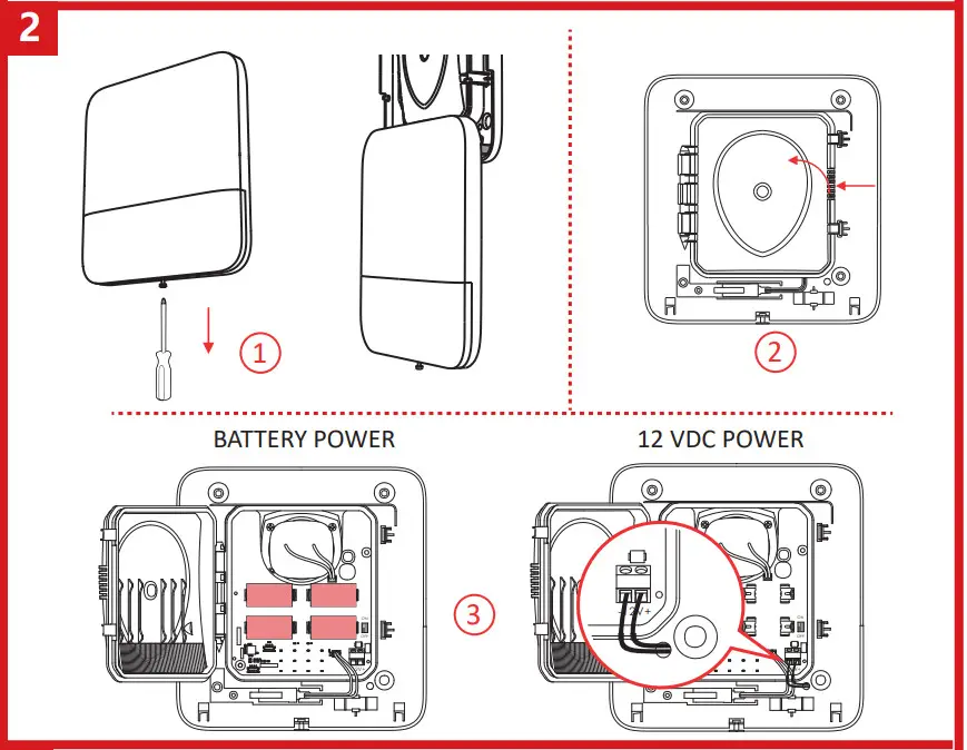 HIKVISION DS-PS1-E-WA Wireless External Sounder - Power On