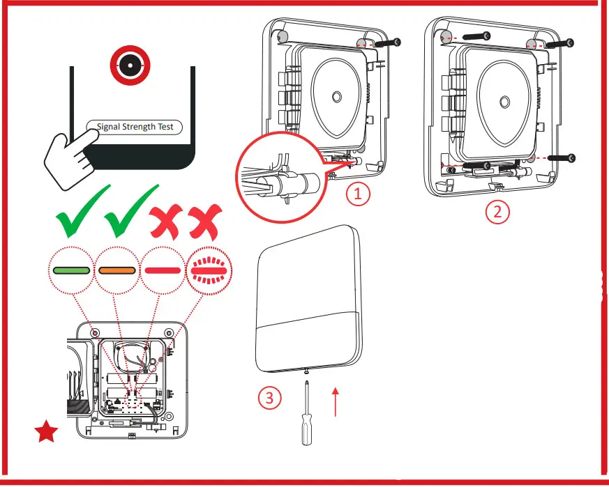 HIKVISION DS-PS1-E-WA Wireless External Sounder - signal strength