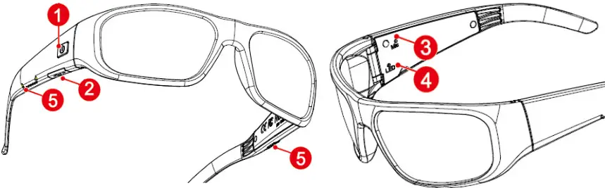 MusicMan BT-X59 Sound Glasses- Product details