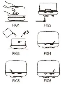 AROMA YZXXJ500WTUS Diffuser Air Humidifier - fig