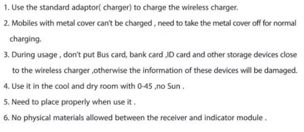 D T OS1000CW Wireless Charger fig4