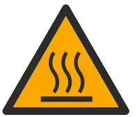 Hot surface icon