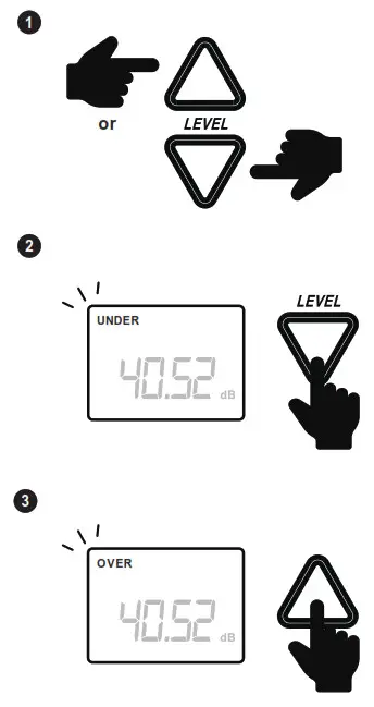MASTECH MS6700 Digital Sound Level Meter - RANGE