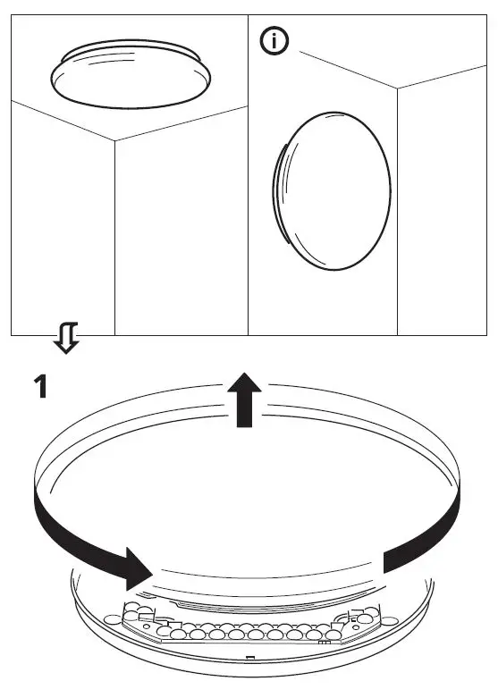 IKEA STOFTMOLN LED Ceiling Lamp-2