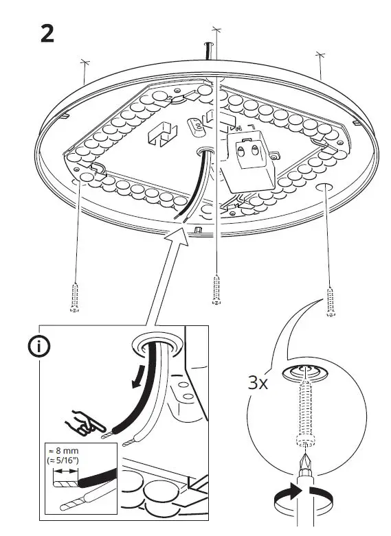 IKEA STOFTMOLN LED Ceiling Lamp-3