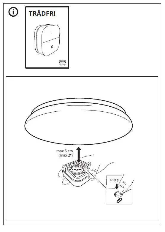 IKEA STOFTMOLN LED Ceiling Lamp-9