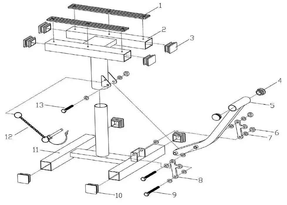 HAMRON Motorcycle Lift Instruction 1