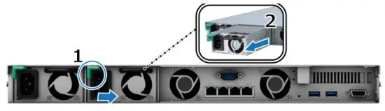 Synology RS1619xs RackStation - Power Supplies
