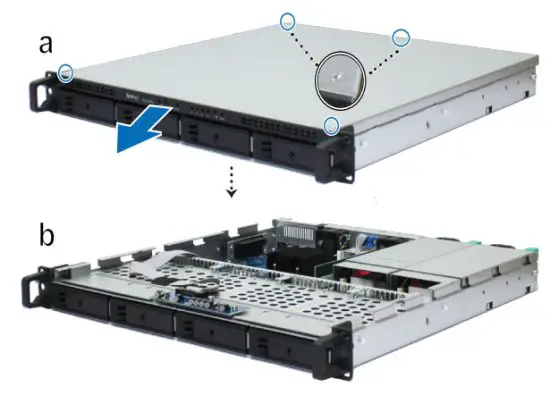 Synology RS1619xs RackStation - install a RAM module