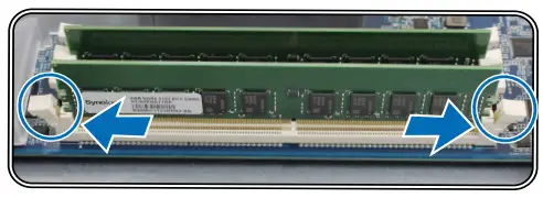 Synology RS1619xs RackStation - remove a RAM Module