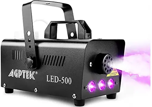 VIRFUN VIR-03 Remote Control Fog Machine with 6 RGB LED Lights