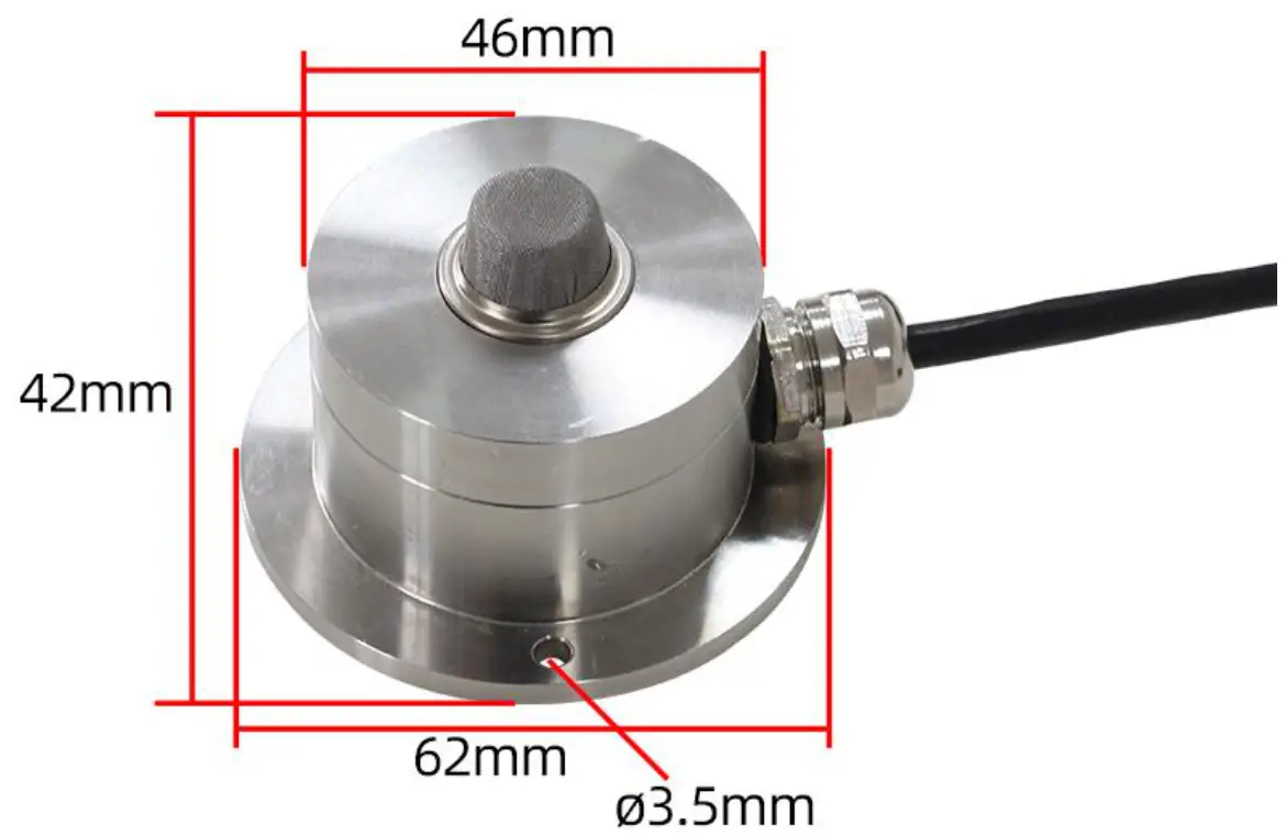 SONBEST SM9571 Industrial Grade Stainless Steel Smoke Sensor - Product Size