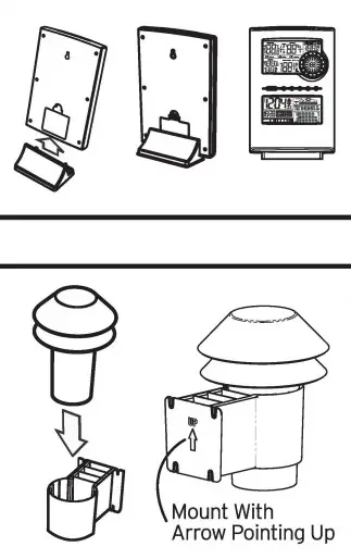ACURITE 00594W Professional Wlreless Weather Station With Wind Sensor amp Atomic Clock - MOUNTING