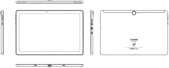 CHUWI Hi10 Go N5100 10.1 Inch 2-in-1 Tablet PC