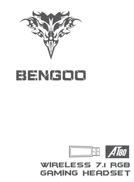 BENGOO TA80 Wireless 7.1 RGB Gaming Headset User Manual