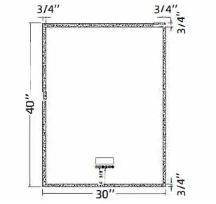 Ancerre LEDM-Immersion-30 30 x 40 Inch LED Frameless Mirror 4