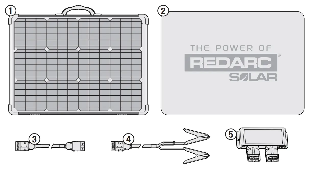 REDARC SPFP1120 Folding Solar Panels - fig