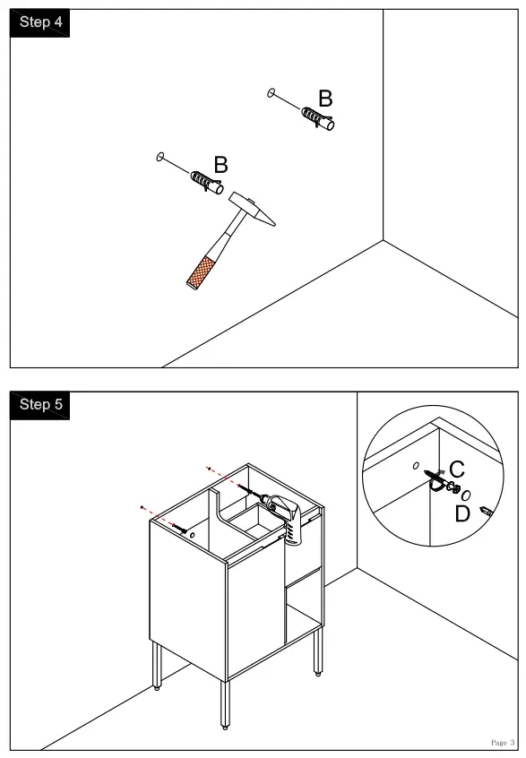 Overstock BV B004 Bathroom Vanity with Sink 36 Inch for Small Bathroom-fig10