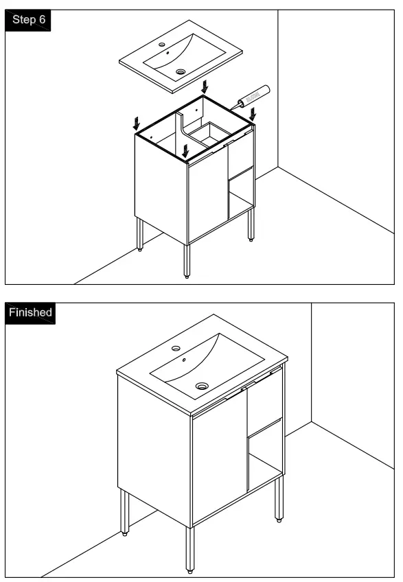 Overstock BV B004 Bathroom Vanity with Sink 36 Inch for Small Bathroom-fig11