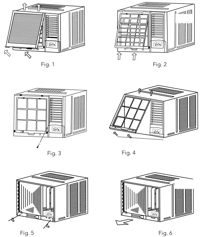 kelvinator Window Wall Electronic Room Air Conditioner - Installation Steps 1