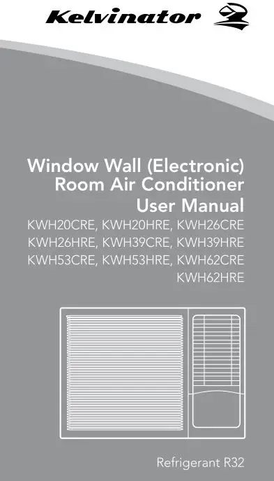 kelvinator Window Wall Electronic Room Air Conditioner User Manual