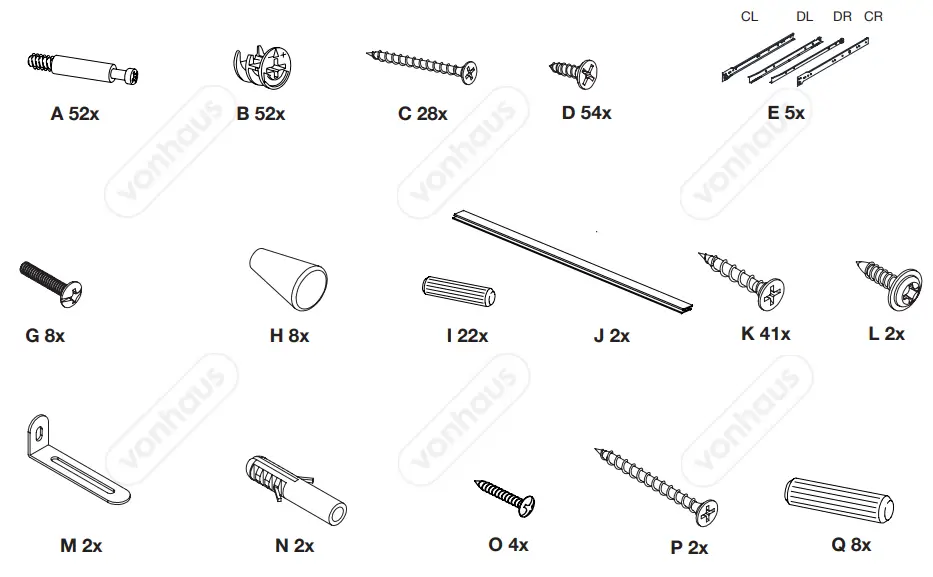 VonHaus 3000211 Falmouth Chest of Drawers - fig 1