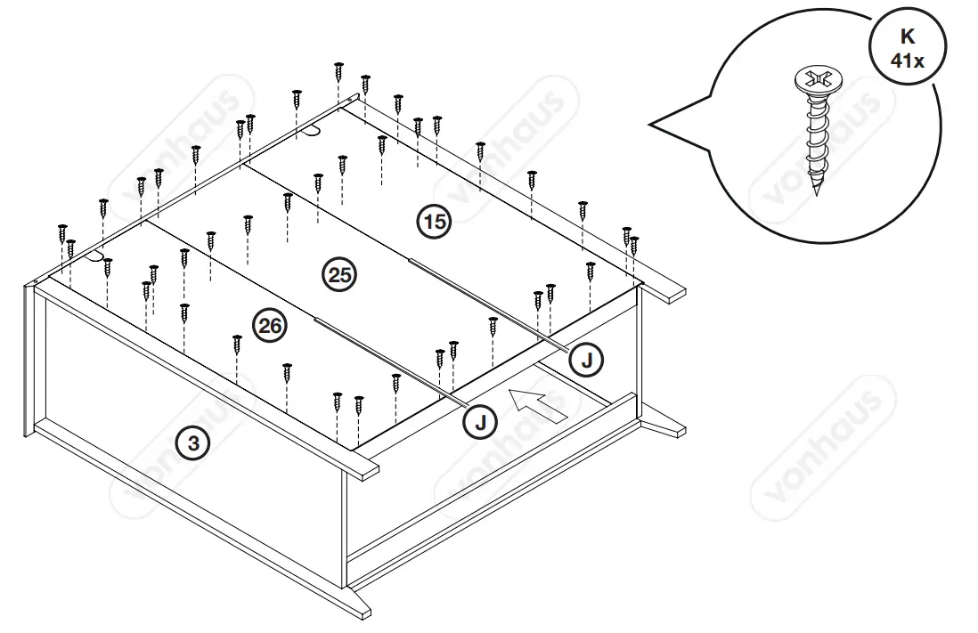 VonHaus 3000211 Falmouth Chest of Drawers - fig 10