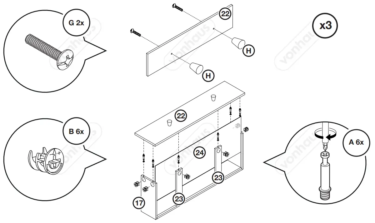 VonHaus 3000211 Falmouth Chest of Drawers - fig 13