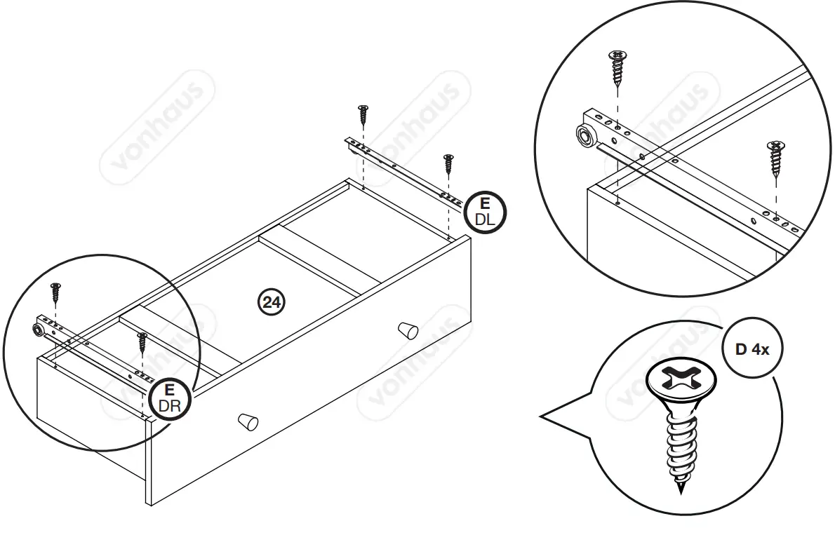 VonHaus 3000211 Falmouth Chest of Drawers - fig 15