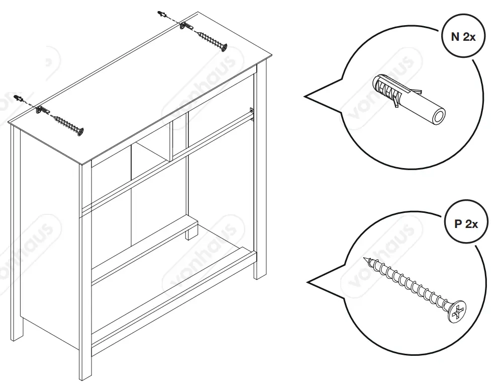 VonHaus 3000211 Falmouth Chest of Drawers - fig 16