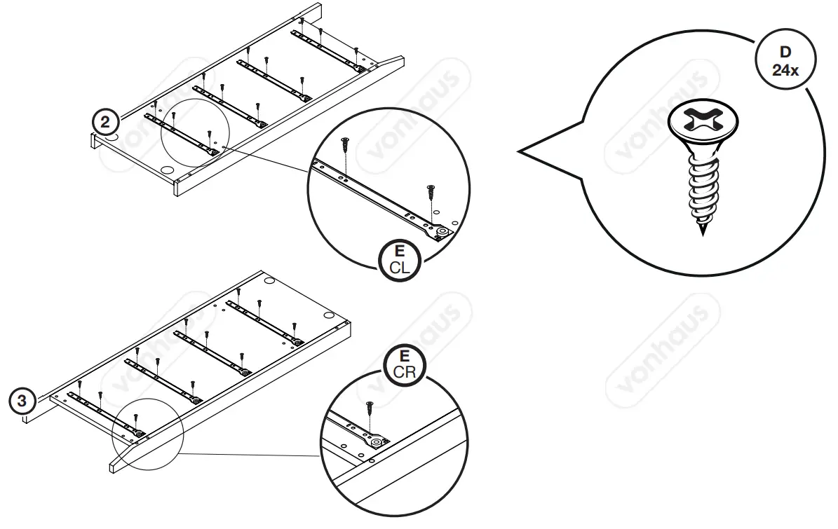 VonHaus 3000211 Falmouth Chest of Drawers - fig 3