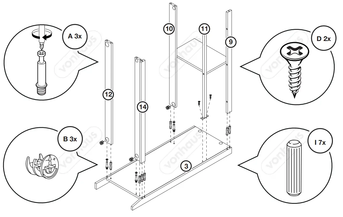 VonHaus 3000211 Falmouth Chest of Drawers - fig 6