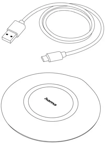 hama 00201674 QI FC15 Wireless Charger
