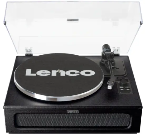 Lenco LS-430BK Turntable with 4 speakers built-in and Bluetooth reception