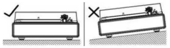 Installing the turntable