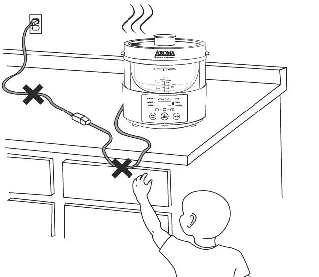 AROMA AMC-800 SmartCarb Multicooker Food Steamer 2