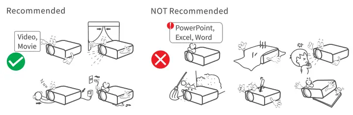 VANKYO 430W LEISURE Wifi mini projector - notice