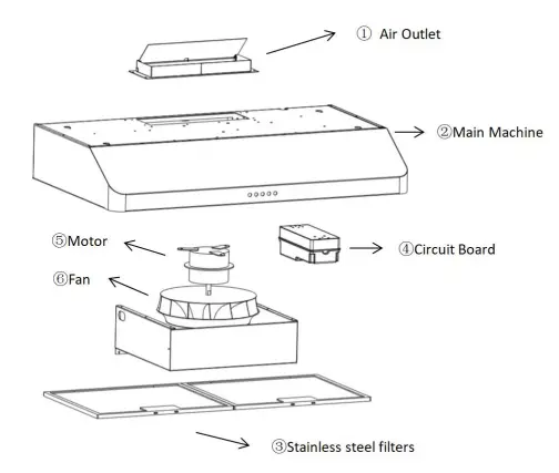 Foshan-EVK1904-Range-Hood-FIG-1