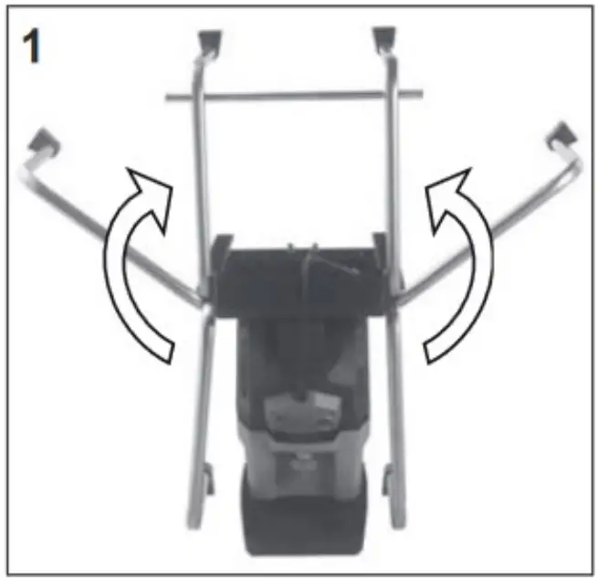 Assembling the garden shredder